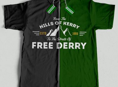 Free Derry T-Shirt (Small to 5XL)