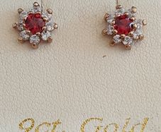 ladies 9ct gold earrings