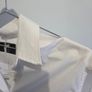 Jane Lushka White Ann Blouse Cropped Cut Out Back Cotton Shirt S Image 6