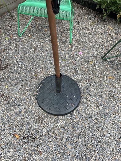 Garden umbrella and stand