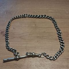 Sterling Silver Albert Chain(All Links Stamped)