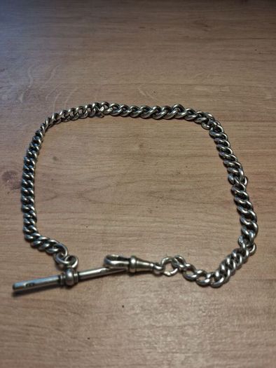 Sterling Silver Albert Chain(All Links Stamped)