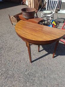 Antique Fold Over Card And Hall Table