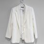 New Dunnes Stores Cream Tailored Blazer Image 5