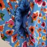 Influence blue cross body dress with puff sleeves Sz 16UK Image 2