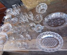 Large selection of old glass, lovely condition, D18