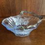 Art Deco Large Blue Glass Basket with Chrome handle Image 5