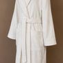 Somani White Hooded Dressing Gown Image 3