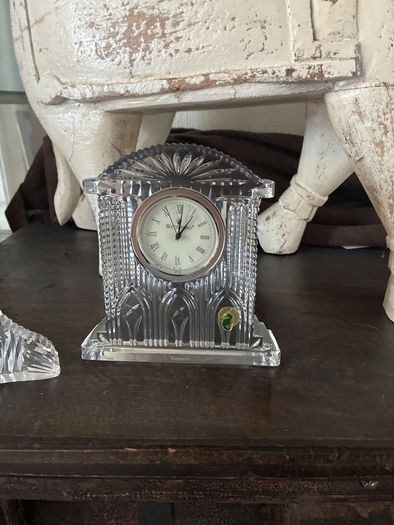 2 Waterford crystal clocks