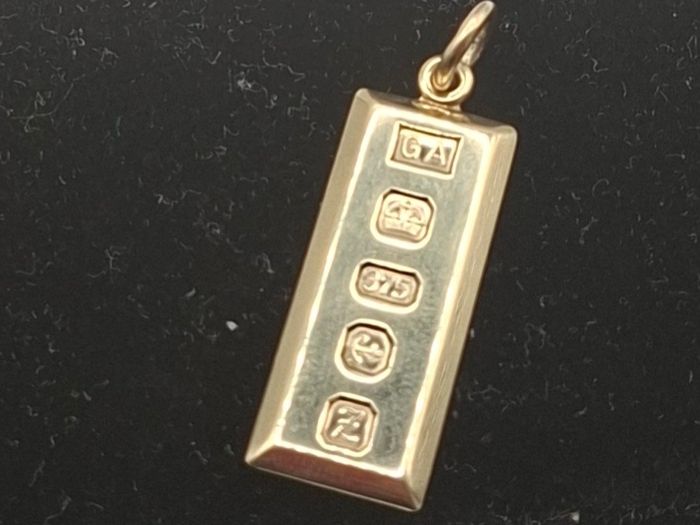 9ct yellow  gold ingot