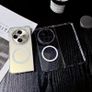 Transparent And Yellow-Resistant Magnetic Case Designed for Oneplus Open, Compatible with Magnetic Wireless Charging, Offering a Slim Fit And Shockproof Image 3