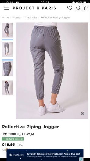 Reflective cycling trousers