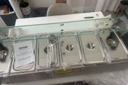 1.2 meter long  35cm wide 220v Commercial Electric Food Warmer Countertop Buffet  with Glass Shield 1500w