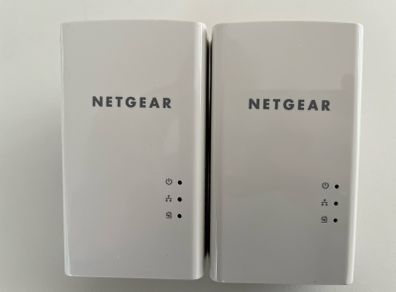 Pair of Netgear PL1000V power line adapters