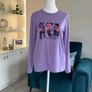 Girls Purple Long Sleeved Top  Size Age UK 13 / EU 160cm Image 4