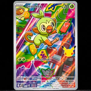Grookey MEP 052 Full Art 30th Promo Rare Holo First Partner Collection Series 2 Pokemon Card