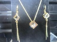 main image for ad !8Kt Gold Plated pendant and Earrings