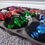 Retro Vintage Style Christmas Baubles one Box of x12 Glass Ornaments Image 4