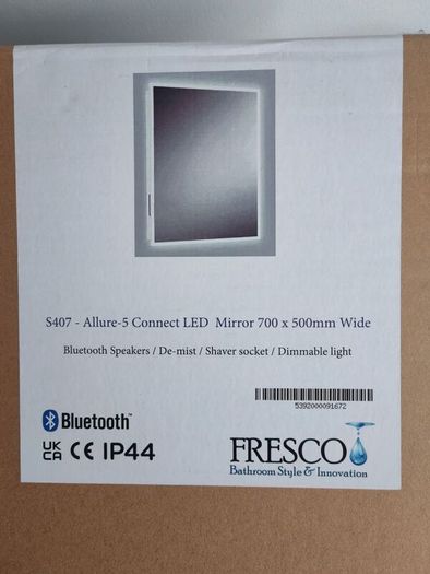LED mirror with bluetooth