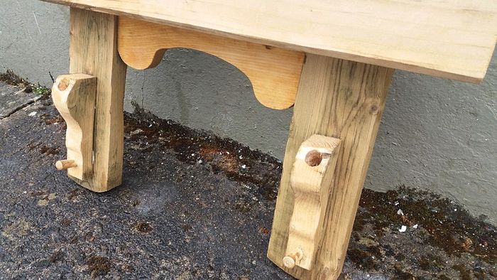 Rustic Oak Beam floating shelf / display