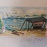 Fantastic Limited-Edition Hand-Signed Lithograph Print of a Caribbean Scene by the Renowned French Artist Alexandre Minguet (1937-1996), #249/1000 Image 3