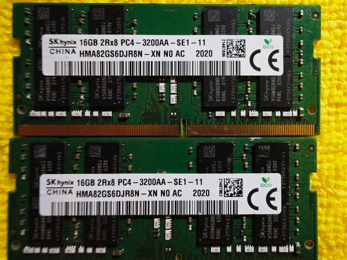 Sk Hynix Ddr4 Sdram Sodimm 32gb Hma82gs6djr8n (x2)