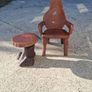 Teak Tree Root Table And Matching Chair Image 2