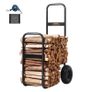 Firewood Log Cart with Pneumatic Wheels Image 9