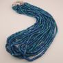 Antique Venetian Light Dark Blue 5-6mm Beads Strands Necklace Image 10