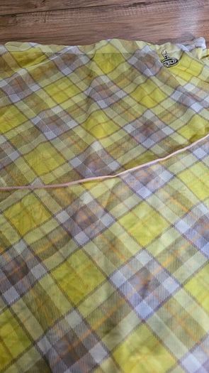 Diesel Yellow Tartan Asymmetrical Skirt