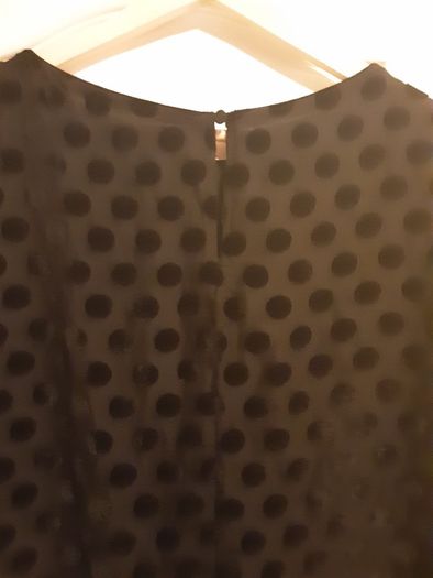 Laura Ashley  Elegant and Sophisticated Top, with a Spotted Pattern/Colour: Black  .. Size: 12 UK  40 EU/Price Drop