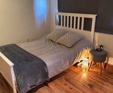 Ikea Hemnes Double Bed Frame with Vestmarka Double Mattress