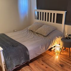 Ikea Hemnes Double Bed Frame with Vestmarka Double Mattress