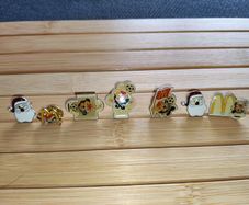 Vintage McDonald football and holiday enamel pins