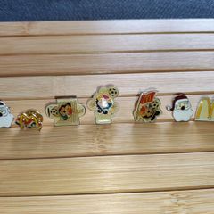 Vintage McDonald football and holiday enamel pins