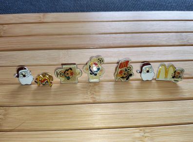 Vintage McDonald football and holiday enamel pins
