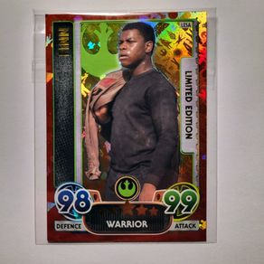 Force Attax Star Wars Finn Limited Edition Holographic Trading Card
