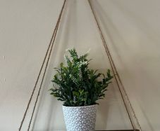 Hanging Wall Shelf With Artificial Plant