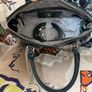 Trussardi Jeans Navy Blue Patent Handbag Image 3