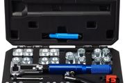 Hydraulic Brake Line Flaring Tool Kit 30 Piece Set 45 degree Cone Dies &amp; Adapters 3/16 ,1/2