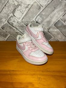 Nike Court Borough Girls Lo Top Trainers UK13 Junior EUR31.5