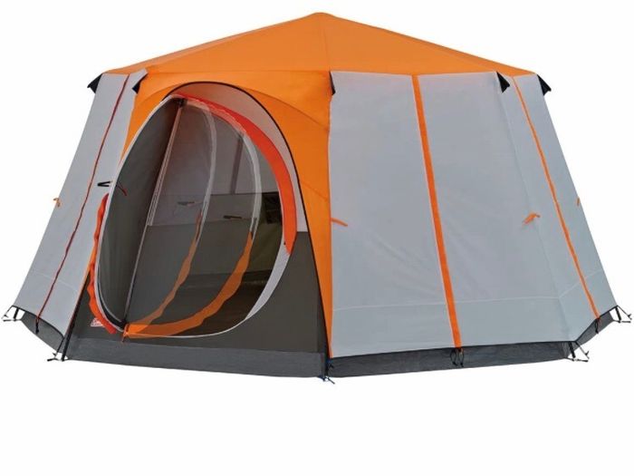 6 Man Festival Dome Tent, 6 Person Family Camping Tent with 360 Degree Panoramic View, Stable Steel Pole Construction, Sewn-in Groundsheet, 100 Percent Waterproof