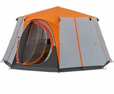 6 Man Festival Dome Tent, 6 Person Family Camping Tent with 360 Degree Panoramic View, Stable Steel Pole Construction, Sewn-in Groundsheet, 100 Percent Waterproof