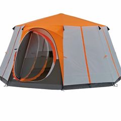 6 Man Festival Dome Tent, 6 Person Family Camping Tent with 360 Degree Panoramic View, Stable Steel Pole Construction, Sewn-in Groundsheet, 100 Percent Waterproof