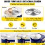 350W 28cm Electric Pottery Wheel Machine Foot Pedal Manual w/ Tools Blue Image 5