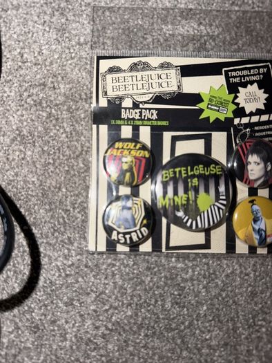 Beetlejuice Badges