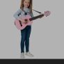 Classic Guitar Pink 75cm Image 6