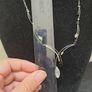 Black Silver Crystal Necklace with Gift Box Image 5