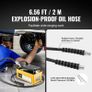 689 bar(10,000PSI) Air Hydraulic Pump, 1.6 L(0.42 Gal) Reservoir, NPT 9.5mm(3/8 In) Oil Outlet, NPT 6.4mm(1/4 In) Inlet, Aluminum Shell Air Actuated Treadle Foot Pump, for Automobile Repair Frame Machine & Hydraulic Press Image 4