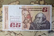 5 Pound B Series 26/10/76 (first Year) Irish Note